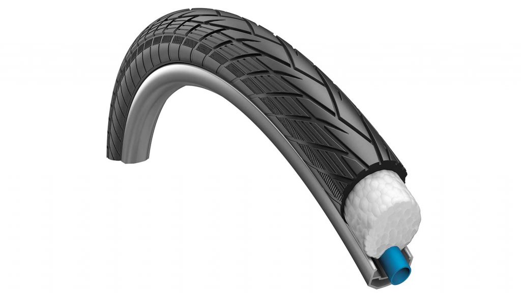 1 feste Reifen Vollreifen aufgeblasen mit nie flachen Fahrradreifen ZJP W0HWC 