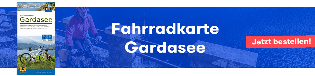 Banner, Gardasee, Fahrradkarte