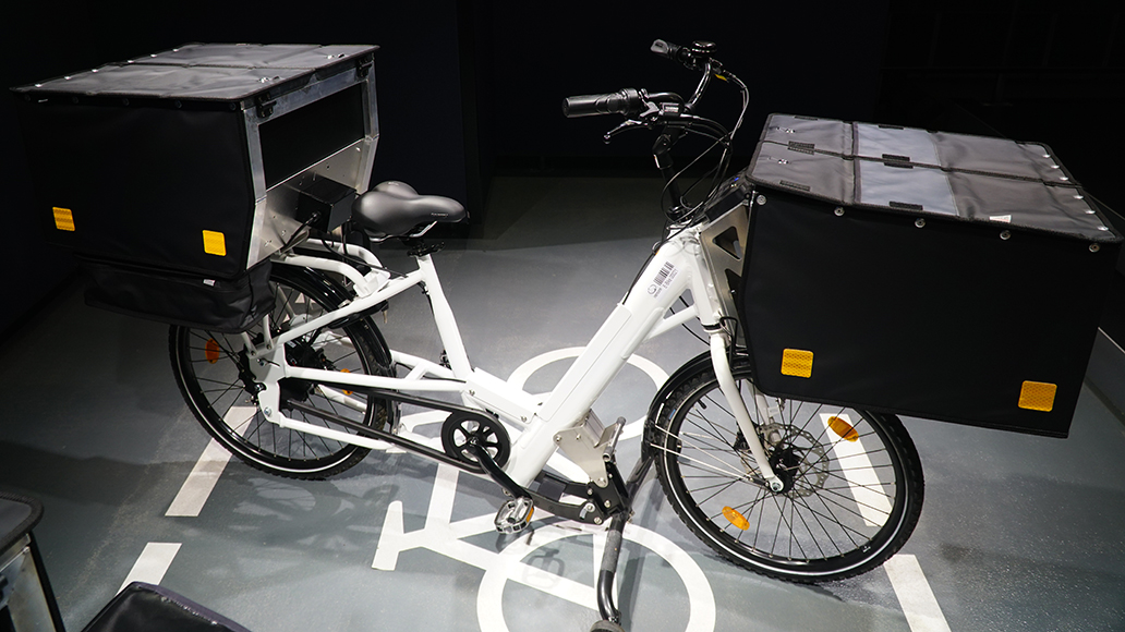 E-Bike von Streetscooter zum Ausfahren kleinerer Lasten.