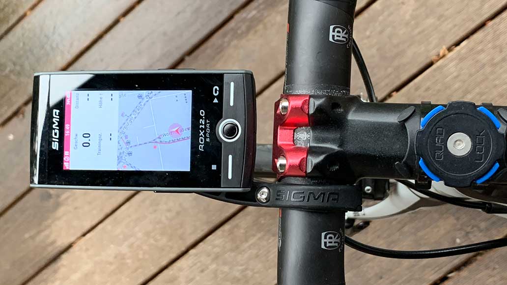 Der Sigma Rox 12.0 Sport ist für die Navigation perfekt geeignet.