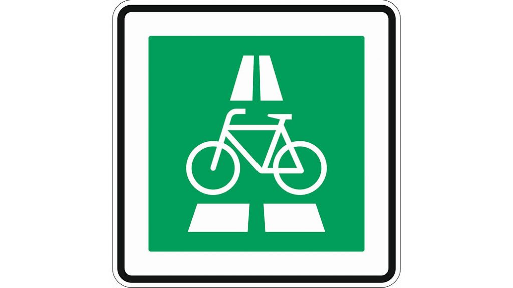 Achtung Radfahrer Fahrräder Aufkleber Dreieck 