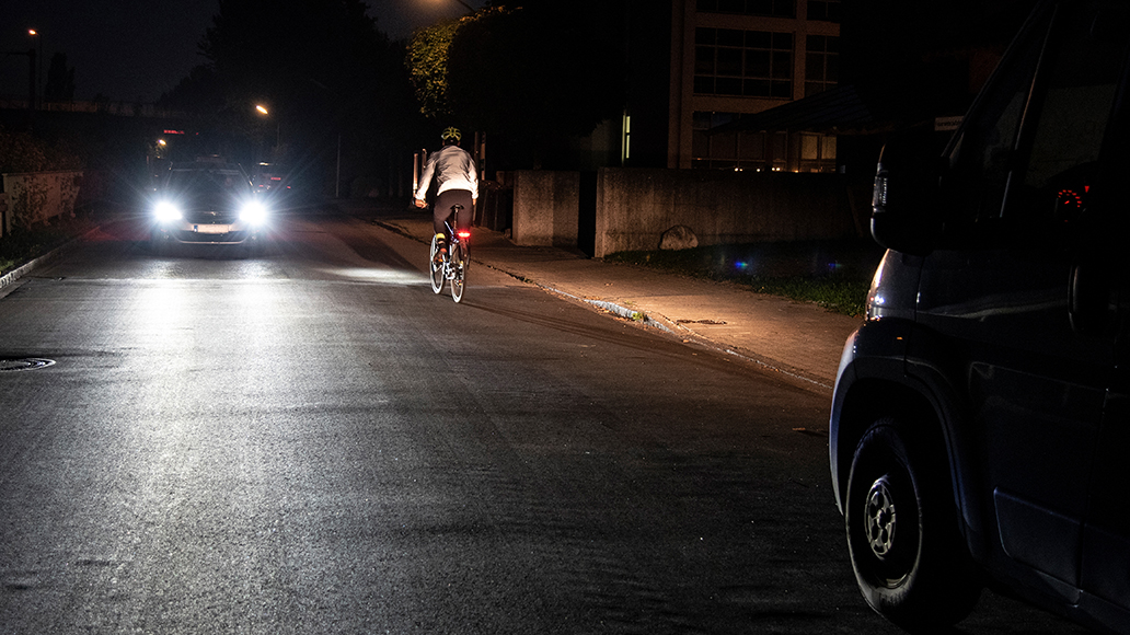 Radfahren, Dunkelheit, Sicherheit, E-Bike