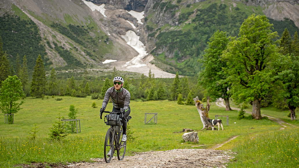 Gravelbike, Karwendelgebirge, Bikepacking, Radfahren, Ehrwalder Alm, Fahrrad, Radtour
