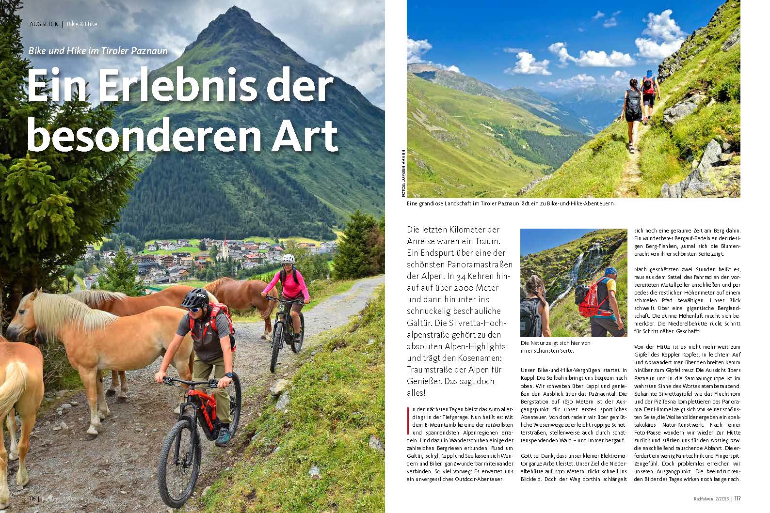 Reise, Bike & Hike, Patznaun, Radreise, Tirol
