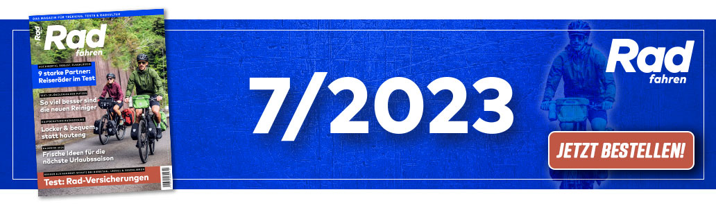 Radfahren 7/2023, Banner